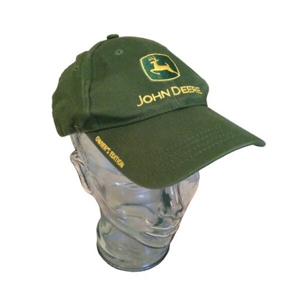 John Deere Owner's Edition Green Yellow Logo Adjustable Baseball Cap - Picture 1 of 4
